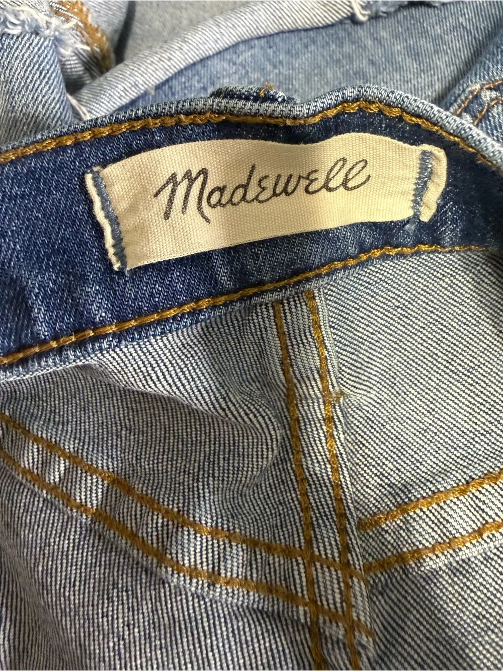 Madewell High-Rise Denim Shorts Cutoff Edition Glendale Wash